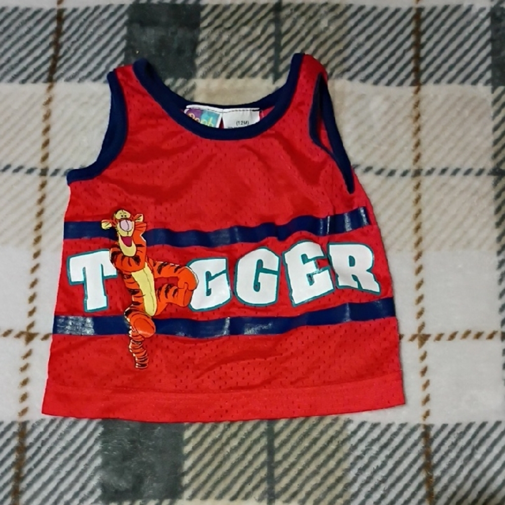 Vintage Tigger Red Kids Tank Top